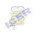 181661-700 ICER Комплект тормозных колодок, дисковый тормоз