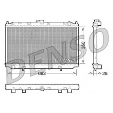 DRM46010 DENSO Радиатор, охлаждение двигателя