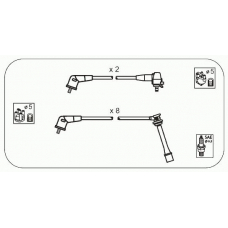 JP212 JANMOR Комплект проводов зажигания