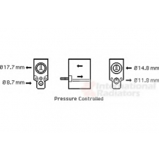 09001220 VAN WEZEL Расширительный клапан, кондиционер