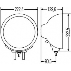 1F8 007 560-011 HELLA Фара дальнего света