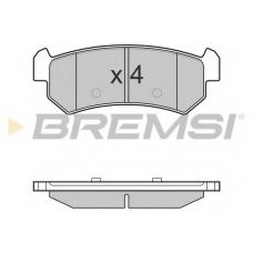 BP3148 BREMSI Комплект тормозных колодок, дисковый тормоз