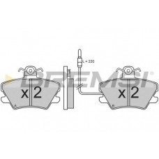 BP2310 BREMSI Комплект тормозных колодок, дисковый тормоз