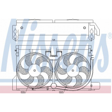 85513 NISSENS Вентилятор, охлаждение двигателя