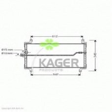 94-5874 KAGER Конденсатор, кондиционер