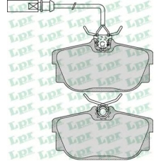 05P974 LPR Комплект тормозных колодок, дисковый тормоз