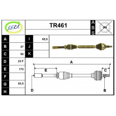 TR461 SERA Приводной вал