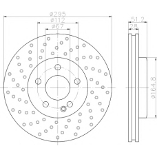 8DD 355 119-611 HELLA PAGID Тормозной диск