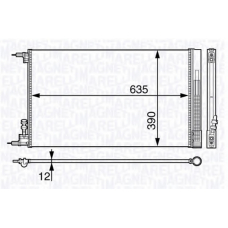 350203713000 MAGNETI MARELLI Конденсатор, кондиционер