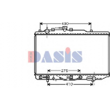 110047N AKS DASIS Радиатор, охлаждение двигателя