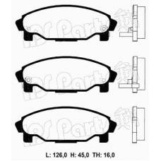 IBD-1699 IPS Parts Комплект тормозных колодок, дисковый тормоз