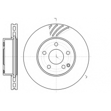 61184 10 KAWE Тормозной диск