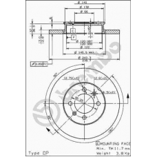 08.4748.10 BREMBO Тормозной диск