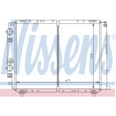 62328 NISSENS Радиатор, охлаждение двигателя