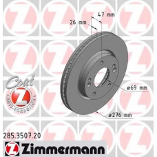 285.3507.20 ZIMMERMANN Тормозной диск