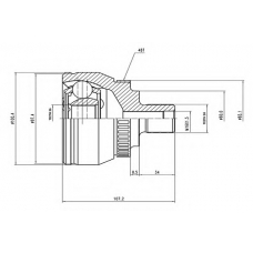 AW1510989A AYWIPARTS Шарнирный комплект, приводной вал