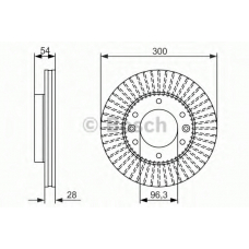 0 986 479 693 BOSCH Тормозной диск