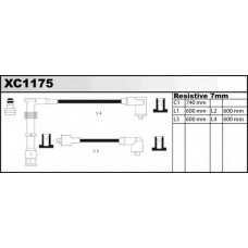 XC1175 QUINTON HAZELL Комплект проводов зажигания