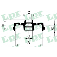 7D0725CA LPR Тормозной барабан