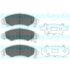 KBP-8508 KAVO PARTS Комплект тормозных колодок, дисковый тормоз