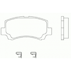 P 79 011 BREMBO Комплект тормозных колодок, дисковый тормоз