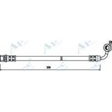 HOS3603 APEC Тормозной шланг