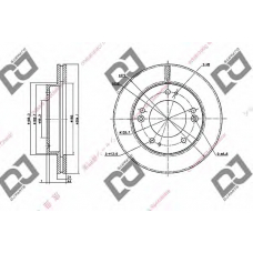 BD1708 DJ PARTS Тормозной диск