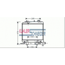 0200461 KUHLER SCHNEIDER Радиатор, охлаждение двигател