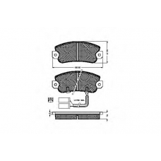 31296 SPIDAN Комплект тормозных колодок, дисковый тормоз