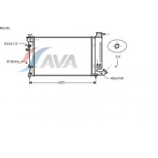 PE2140 AVA Радиатор, охлаждение двигателя