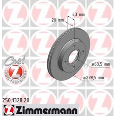 250.1328.20 ZIMMERMANN Тормозной диск