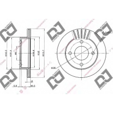 BD1551 DJ PARTS Тормозной диск