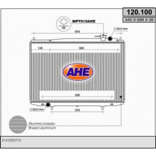 120.100 AHE Радиатор, охлаждение двигателя