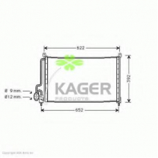 94-5256 KAGER Конденсатор, кондиционер