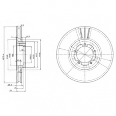 BG2663 DELPHI Тормозной диск