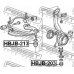 HBJB-213 FEBEST ремонтный комплект, несущие / направляющие шарниры