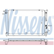 670381 NISSENS Радиатор, охлаждение двигателя