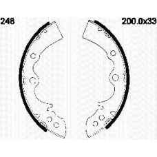 8100 10528 TRIDON Brake shoes