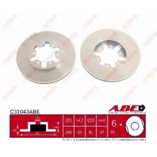 C31043ABE ABE Тормозной диск