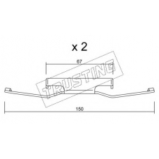KIT.097 TRUSTING Комплектующие, колодки дискового тормоза