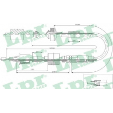 C0470C LPR Трос, управление сцеплением