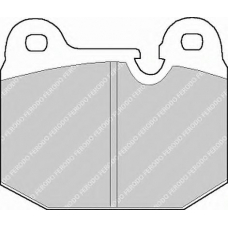FDB192 FERODO Комплект тормозных колодок, дисковый тормоз
