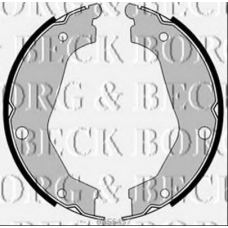 BBS6457 BORG & BECK Комплект тормозных колодок