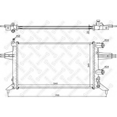 10-25998-SX STELLOX Радиатор, охлаждение двигателя