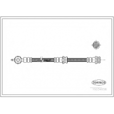 19034656 CORTECO Тормозной шланг