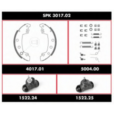 SPK 3017.02 REMSA Комплект тормозов, барабанный тормозной механизм