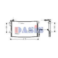092430N AKS DASIS Конденсатор, кондиционер