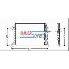 4125001 KUHLER SCHNEIDER Конденсатор, кондиционер