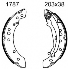 01787 BSF Комплект тормозных колодок