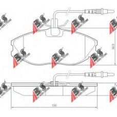 36977 OE ABS Комплект тормозных колодок, дисковый тормоз